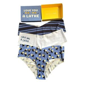 Aerie “Love You Latke” Set Of 3 Cheeky Panties Size S NIB